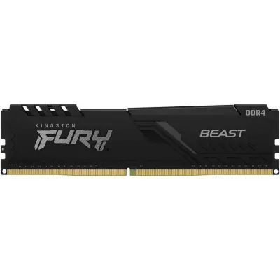 Память DDR4 16Gb 2666MHz Kingston KF426C16BB/16 Fury Beast Black RTL Gaming PC4-21300 CL16 DIMM 288-pin 1.2В single rank с радиатором Ret