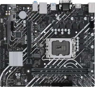 ASUS PRIME H610M-D D4  (Socket 1700, mATX, 2xDDR4(64GB), VGA/HDMI 2.1, 1xPCIe 4.0x16/1xPCIe 3.0, 1xLAN, 4xSATA 6Gb/s, 1xM.2, 1xCOM, 2xUSB 3.2, 4xUSB 2.0, 1xPS/2)