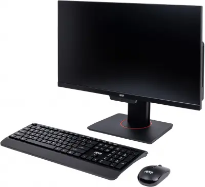Моноблок Hiper V12 23.8" Full HD PG G7400 (3.7) 8Gb SSD256Gb UHDG 710 CR Windows 10 Home GbitEth WiFi BT 90W клавиатура мышь Cam черный 1920x1080