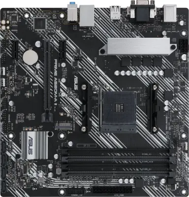 ASUS PRIME A520M-A II/CSM (Socket AM5, mATX, 4xDDR4(128GB), VGA/DP/HDMI, 1xPCIe 3.0x16/2xPCIe 3.0x1, 4xSATA 6Gb/s, 1*M Key,  1xLAN,  4, 4xUSB 3.0, 2xUSB 2.0)