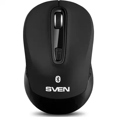 Беспроводная мышь Sven RX-575SW чёрная (бесш. кл., BT, 2,4 GHz, 3+1кл. 800-1600DPI, блист.)
