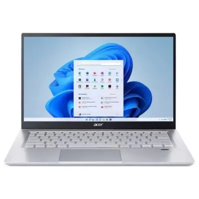Ультрабук Acer Swift 3 SF314-43-R16J Ryzen 5 5500U 16Gb SSD512Gb AMD Radeon 14" IPS FHD (1920x1080) Windows 11 Home silver WiFi BT Cam (NX.AB1ER.00E)