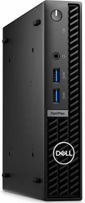 Неттоп Dell Optiplex 7010 Micro i3 13100T (2.5) 8Gb SSD256Gb UHDG 730 Linux Ubuntu GbitEth WiFi BT 260W мышь клавиатура черный (7010-3820)