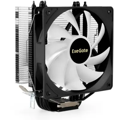 Exegate EX295003RUS Кулер ExeGate Dark Magic EE400XL-PWM.ARGB (Al+Cu, черное покрытие, 4 тепл.трубки, LGA775/1150/1151/1155/1156/1200/1700/AM2/AM2+/AM3/AM3+/AM4/AM5/FM1/FM2/754/939/940, TDP 125W, Fan