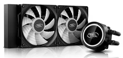 Система водяного охлаждения Deepcool GAMMAXX L240T Soc-AM4/1151/1200/1700 4-pin 18-30dB Al+Cu 200W 1238gr LED Ret