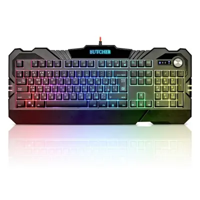 Defender Клавиатура Butcher GK-193DL RU [45193] {Игровая, RGB подсветка, 9 режимов}