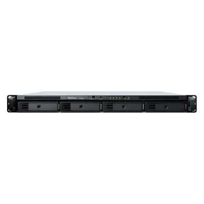 Synology RS822+ Сетевое хранилище (1U,4x3.5"/2.5" HDD, 4-core 2.2 GHz, 2 GB DDR4 ECC SODIMM, 4xGbE LAN)
