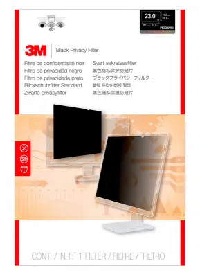 Экран защиты информации для монитора 3M PF230W9B (7000021450) 23" черный
