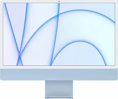 Моноблок Apple iMac A2439 24" 4.5K M1 8 core (3.2) 8Gb SSD256Gb 7 core GPU macOS WiFi BT 143W клавиатура мышь Cam синий 4480x2520