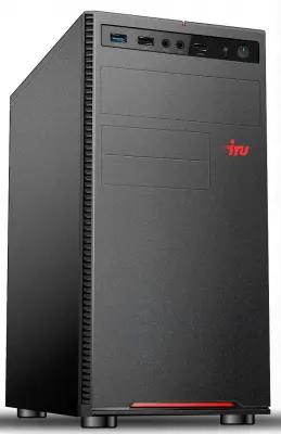 ПК IRU Home 310H5SE MT i3 10100F (3.6) 8Gb SSD240Gb GT1030 2Gb Windows 10 Home Single Language 64 GbitEth 400W черный (1616771)