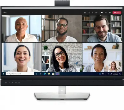 Монитор Dell 27" C2722DE черный IPS LED 8ms 16:9 HDMI M/M Cam матовая HAS Piv 350cd 178гр/178гр 2560x1440 60Hz DP 2K USB 8.8кг