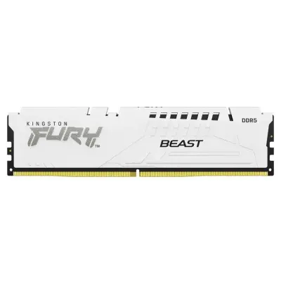 Память DDR5 16GB 6000MHz Kingston KF560C30BWE-16 Fury Beast White Expo RTL Gaming PC5-48000 CL30 DIMM 288-pin 1.4В kit single rank с радиатором Ret