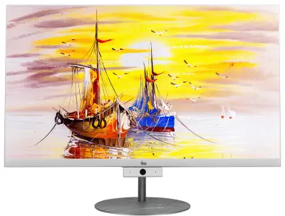 Моноблок IRU Office J2333 23.8" Full HD Ryzen 3 3200GE (3.3) 4Gb SSD240Gb Vega 8 Free DOS GbitEth WiFi BT 120W Cam белый 1920x1080
