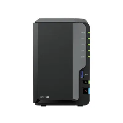 Synology DS225+ СХД настольное исполнение 2BAY NO HDD (repl. DS224+)) вилка UK/HK 3-pin