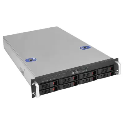 Exegate EX295863RUS Серверный корпус ExeGate Pro 2U660-HS08 <RM 19", высота 2U, глубина 660, БП 2U-700ADS, 8xHotSwap, USB>