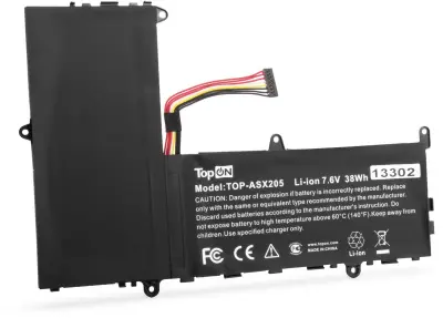 Батарея для ноутбука TopON TOP-ASX205 7.6V 5000mAh литиево-ионная (103192)