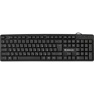 Defender Клавиатура  Element HB-520 Black USB [45522] {Проводная, 108кн.+ 3доп.}