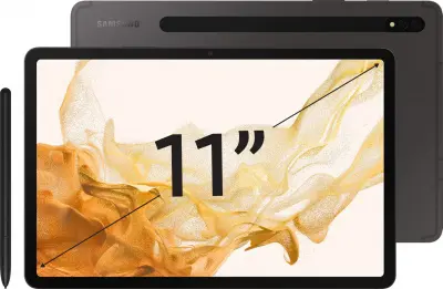 Планшет Samsung Galaxy Tab S8 SM-X706B Snapdragon 898 2.99 8C RAM8Gb ROM256Gb 11" TFT 2560x1600 3G 4G ДА Android 12 графит 13Mpix 12Mpix BT GPS WiFi Touch microSD 1Tb 8000mAh