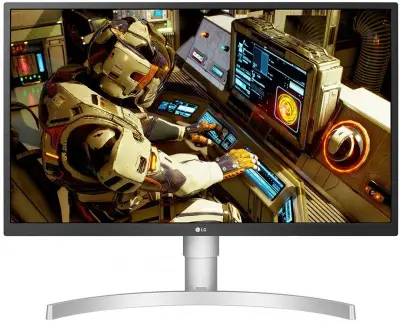 Монитор LG 27" UltraFine 27UL550-W серый IPS LED 16:9 HDMI матовая HAS 300cd 178гр/178гр 3840x2160 60Hz FreeSync DP 4K 6кг