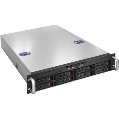 Exegate EX292412RUS Серверная платформа ExeGate Pro 2U550-HS08 <RM 19", высота 2U, глубина 550, Redundant БП 2x550W, 8xHotSwap, USB>