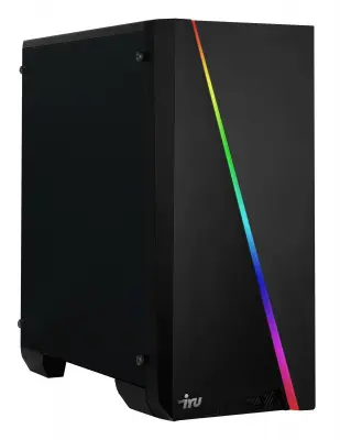 ПК IRU Game 225 MT Ryzen 5 2600 (3.4) 8Gb 1Tb 7.2k SSD240Gb GTX1050Ti 4Gb Windows 10 Home Single Language 64 GbitEth 500W черный