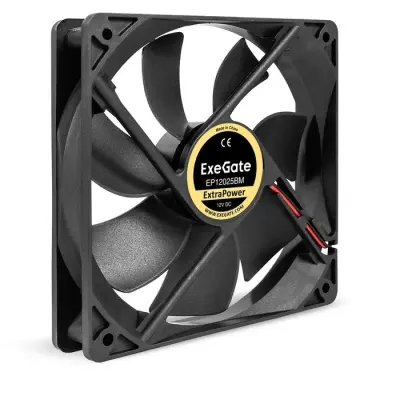 Exegate EX295246RUS Вентилятор 12В DC ExeGate ExtraPower EP12025BM (120x120x25 мм, 2-Ball (двойной шарикоподшипник), Molex, 1850RPM, 30dBA)