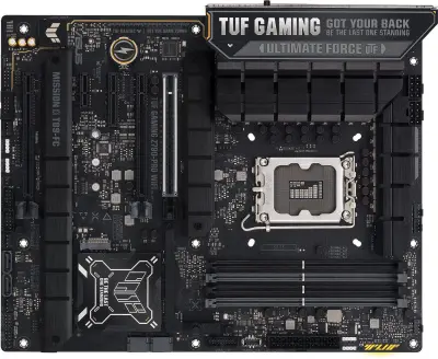 ASUS TUF GAMING Z790-PRO WIFI (Socket 1700, ATX, 4xDDR5(192GB), DP/HDMI, 1xPCIe 5.0x16/1xPCIe 4.0x16/1xPCIe 4.0x4/1xPCIe 3.0x16/1xPCIe 3.0, 2.5GbExLAN, Wi-Fi, 4xSATA 6Gb/s, 4xM.2, 2xType-C, 6xUSB 3.2)