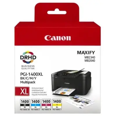 Картридж струйный Canon PGI-1400XL BK/C/M/Y 9185B004 черный/голубой/пурпурный/желтый набор для Canon Maxify МВ2040/2340