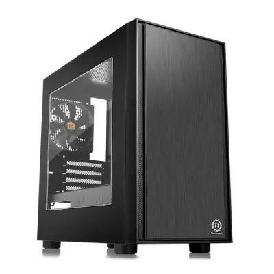 Case Tt Versa H17  черный без БП mATX 2xUSB2.0 1xUSB3.0 audio bott PSU" [CA-1J1-00S1WN-00]