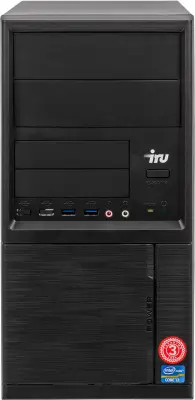 ПК IRU Corp 510 TWR i5 10400 (2.9) 8Gb 1Tb 7.2k UHDG 630 Windows 10 Professional 64 GbitEth 500W клавиатура мышь черный
