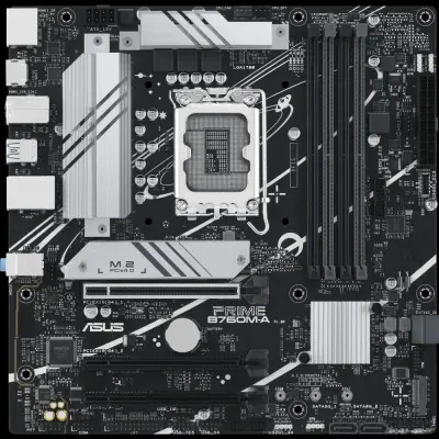 ASUS PRIME B760M-A-CSM (Socket 1700, mATX, 4xDDR5(128GB), 2xDP/HDMI, 3xPCIe 4.0x16, 4xSATA 6Gb/s,  2*M2,  2,5xLAN,  2xUSB 3.1, 4xUSB 2.0, 1xPS/2)