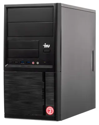 ПК IRU Office 613 MT i3 10100 (3.6) 8Gb 1Tb 7.2k SSD240Gb UHDG 630 Windows 10 Professional 64 GbitEth 400W черный