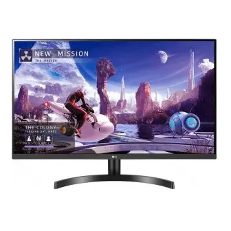 LCD LG 31.5" 32QN600-B черный {IPS 2560х1440 75Hz 5ms 350cd 178/178 1000:1 HDR10 5ms 10bit(8bit+FRC) 2xHDMI1.4  DisplayPort1.4 FreeSync VESA }
