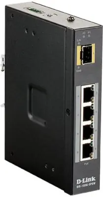 Коммутатор D-Link DIS-100G-5PSW/A1A 4G 1SFP 4PoE+ 120W неуправляемый