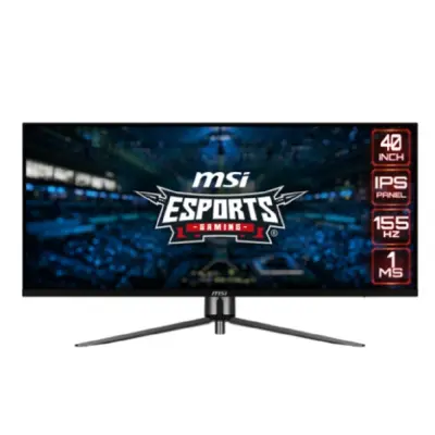 MSI MAG 40" MA401QR черный {IPS 3440x1440 155Hz 1ms 21:9  матовая 400cd 178/178 10bit(8bit+FRC) 2xHDMI2.0  DisplayPort 2xUSB2.0 USB-C2.0(65W) VESA} [9S6-3EA54H-005/9S6-3EA54H-016]