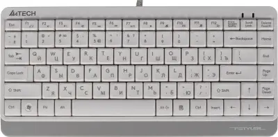 Клавиатура A4Tech Fstyler FK11 белый USB slim