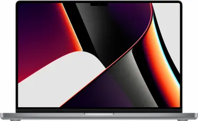 Ноутбук Apple MacBook Pro A2485 M1 Pro 10 core 16Gb SSD1Tb/16 core GPU 16.2" Retina XDR (3456x2234)/ENGKBD Mac OS grey space WiFi BT Cam (MK193B/A)