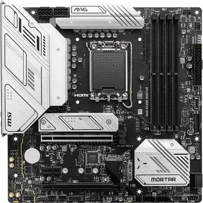 Материнская плата MSI MAG B760M MORTAR Soc-1700 Intel B760 4xDDR5 mATX AC`97 8ch(7.1) 2.5Gg+HDMI+DP
