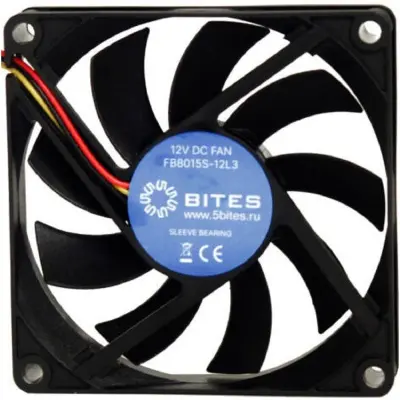5bites Вентилятор FB8015S-12L2 80X15 / SLEEVE / 2000RPM / 2P
