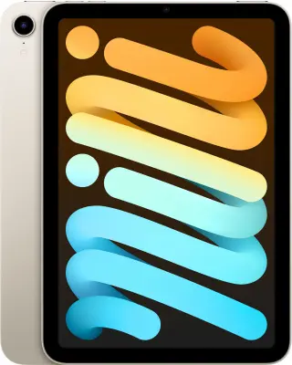 Планшет Apple iPad mini 2021 MK7P3RU/A A15 Bionic 6С ROM64Gb 8.3" IPS 2266x1488 iOS сияющая звезда 12Mpix 12Mpix BT WiFi Touch 10hr