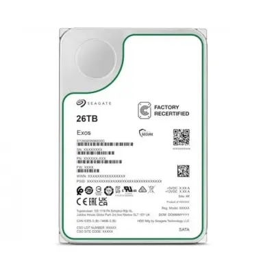 26TB Seagate Exos X26 (ST26000NM000C-FR) {SATA 6Gb/s, 7200 rpm, 512mb buffer, 3.5"} RECERTIFIED