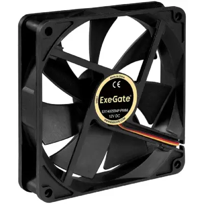Exegate EX283396RUS Вентилятор ExeGate EX14025S3P, 140x140x25 мм, подшипник скольжения, 3pin, 900RPM, 24dBA