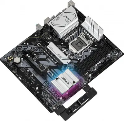 Материнская плата Asrock Z590 PRO4 Soc-1200 Intel Z590 4xDDR4 ATX AC`97 8ch(7.1) 2.5Gg RAID+HDMI+DP
