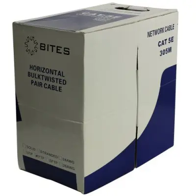 Кабель витая пара 5bites F/UTP 5e кат. 4 пары 5bites FT5725-305A stranded,24AWG,CCA,PVC,305м