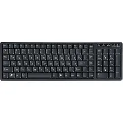 CBR KB 103 Black USB, Клавиатура, перекл. языка 1 кнопкой (софт.), 12 доп. мультимедия ф-ций