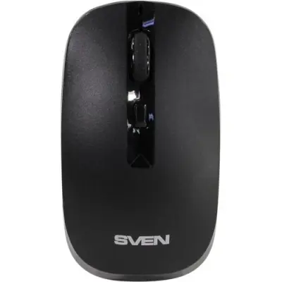 Беспроводная мышь Sven RX-260W чёрная (3+1кл. 800/1200/1600DPI, блист.)