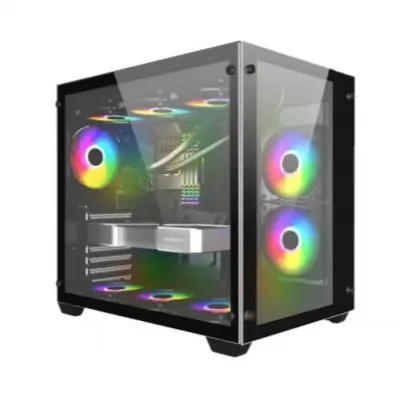 1STPLAYER MEGAVIEW MV7 Black / ATX / MV7-BK