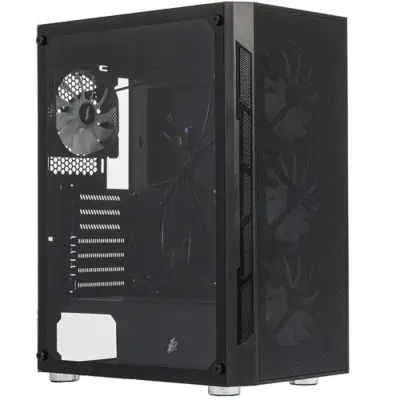1STPLAYER FIREBASE XP Black / ATX / 4x120mm LED fans / XP-BK-4F1