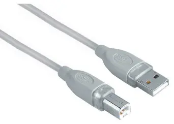 Кабель Hama H-45021 00045021 USB A(m) USB B(m) 1.8м серый