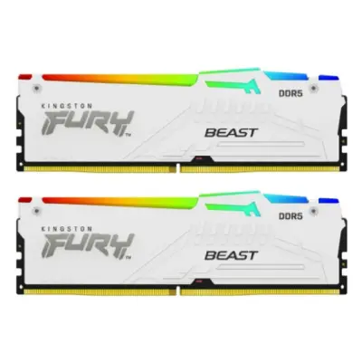 Память DDR5 2x16GB 5600MHz Kingston KF556C40BWAK2-32 Fury Beast RGB RTL Gaming PC5-44800 CL40 DIMM 288-pin 1.25В kit single rank с радиатором Ret